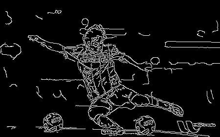An example of edge detection.